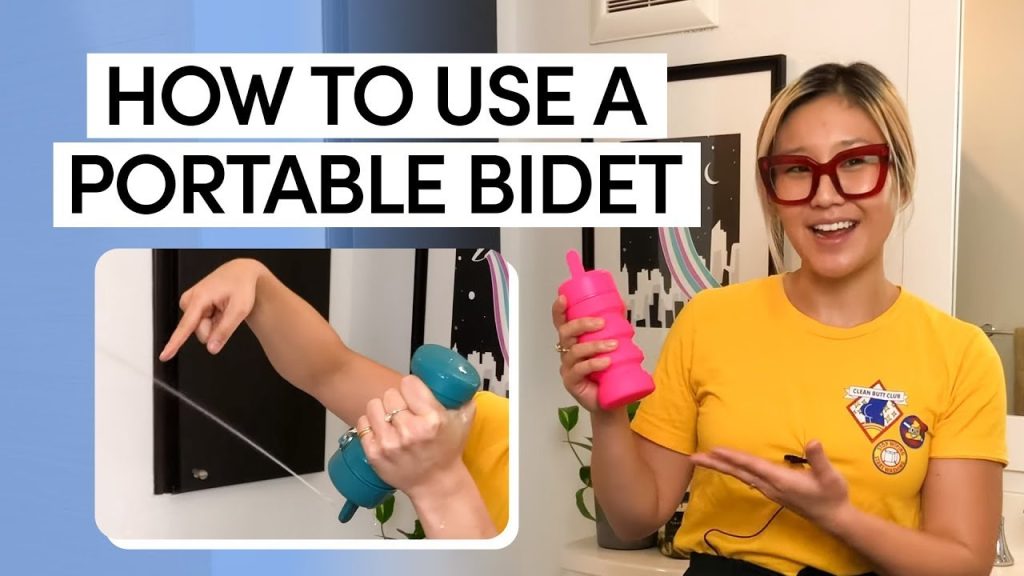 Portable bidet for travel