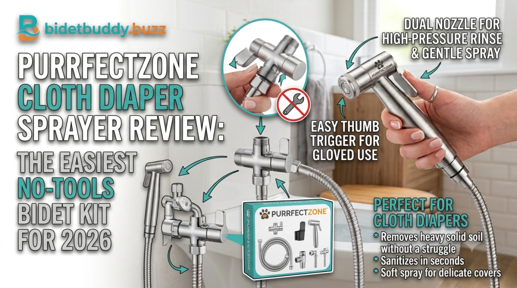 Purrfectzone Cloth Diaper Sprayer Review The Easiest No Tools Bidet Kit for