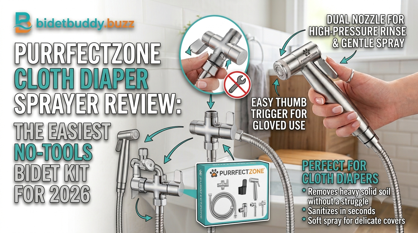 Purrfectzone Cloth Diaper Sprayer Review The Easiest No Tools Bidet Kit for